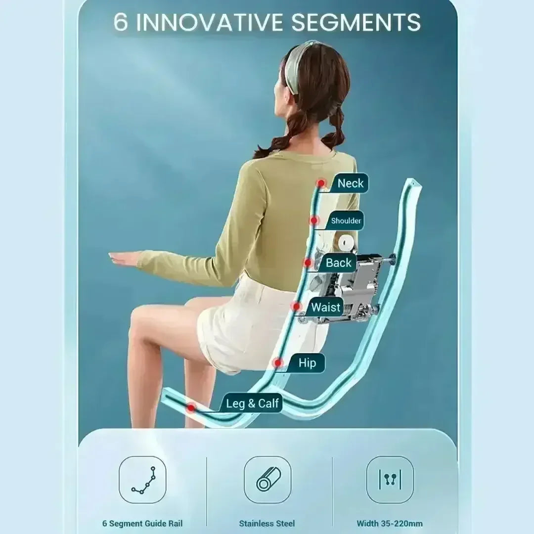 Royal Omega Massage Chair (Grey) - Rotai - Best Massage Chair in Dubai UAE - Shop massage chairs in UAE, Saudi Arabia -Therapy Massage Chairs - Back, Neck, & Leg Pain Relief