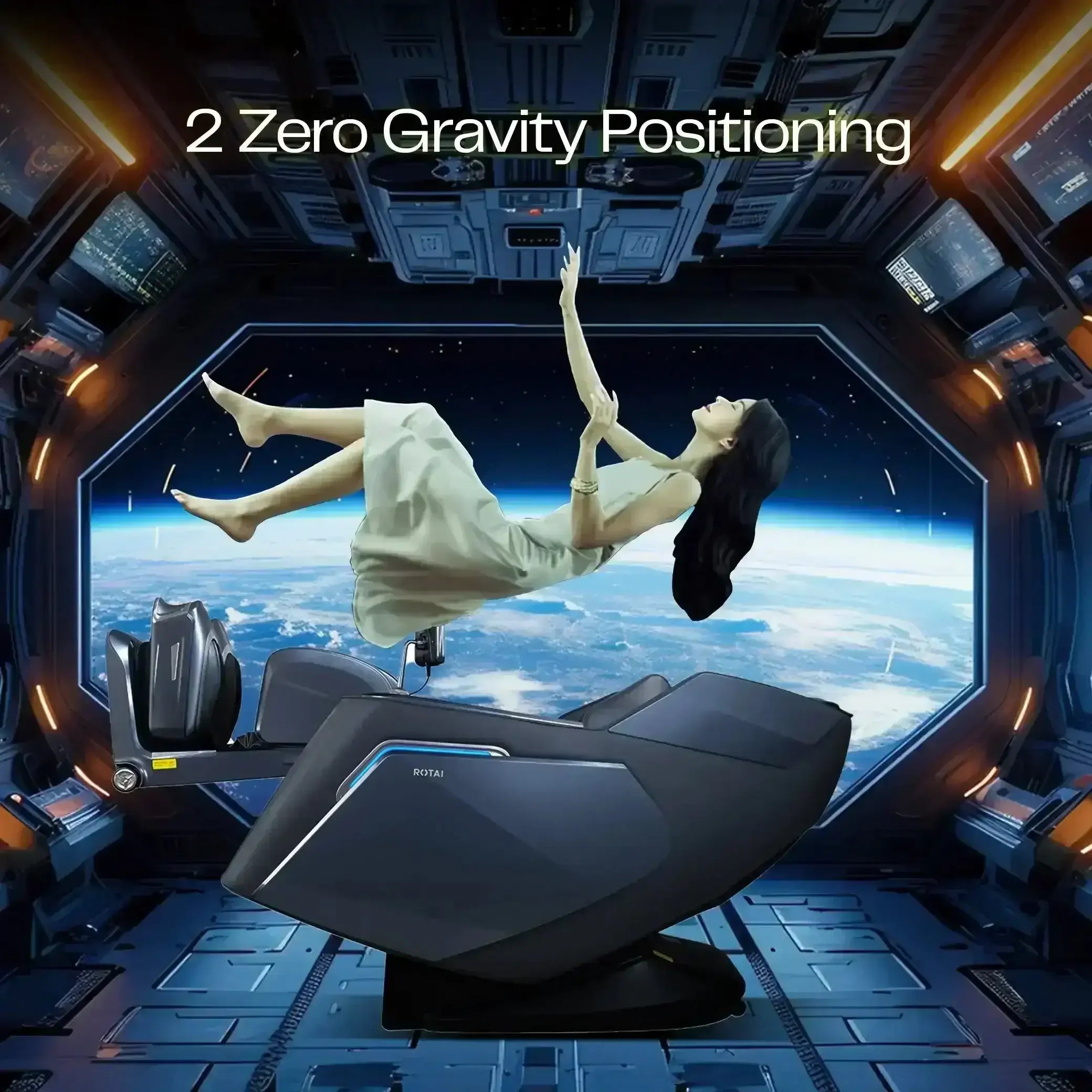 Vanquish Massage Chair (Grey) - Rotai - Best Massage Chair in Dubai UAE - Shop massage chairs in UAE, Saudi Arabia -Therapy Massage Chairs - Back, Neck, & Leg Pain Relief