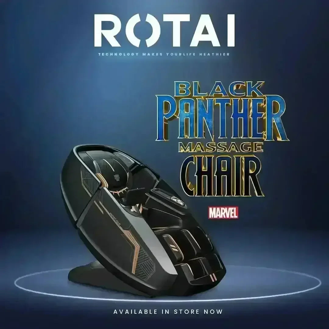 Black Panther Massage Chair - Rotai - Best Massage Chair in Dubai UAE - Shop massage chairs in Dubai, UAE, Abu Dhabi