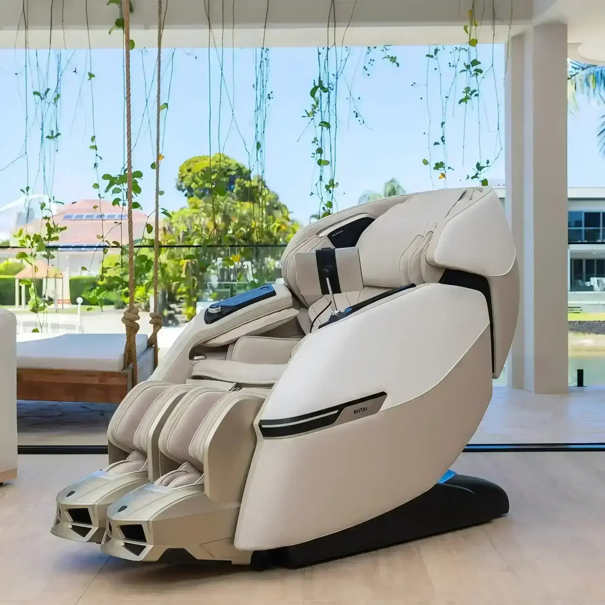 Advanced AI Robotic Massage Chair (Beige) massage chair Saudi Arabia