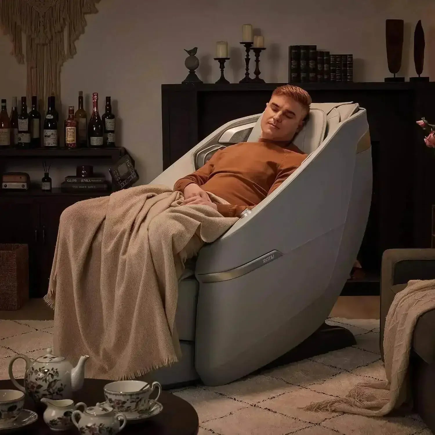 Ekanite 2 in 1 Massage Chair and Sofa (Grey) massage chair Saudi Arabia