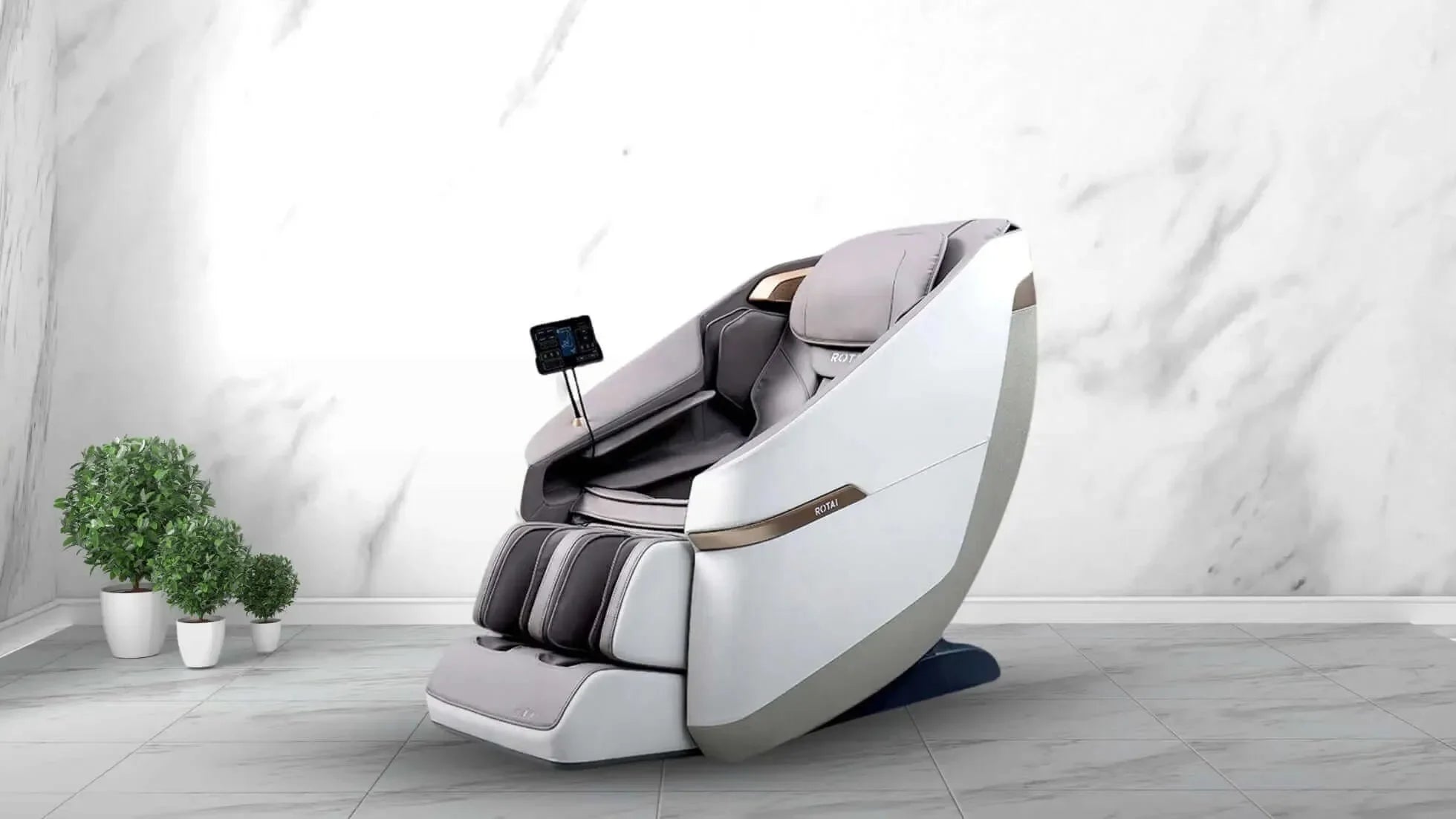 Introducing the Jimny Massage Chair in Elegant Grey - Rotai - Best Massage Chair in Dubai UAE - Shop massage chairs in Dubai, UAE, Abu Dhabi -Therapy Massage Chairs - Back, Neck, & Leg Pain Relief
