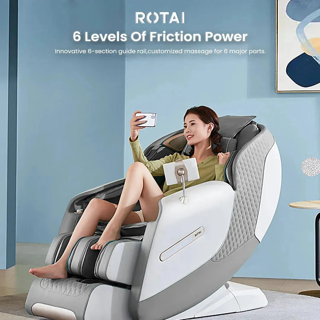 Royal Omega Massage Chair (Grey) - Rotai - Best Massage Chair in Dubai UAE - Shop massage chairs in Dubai, UAE, Abu Dhabi