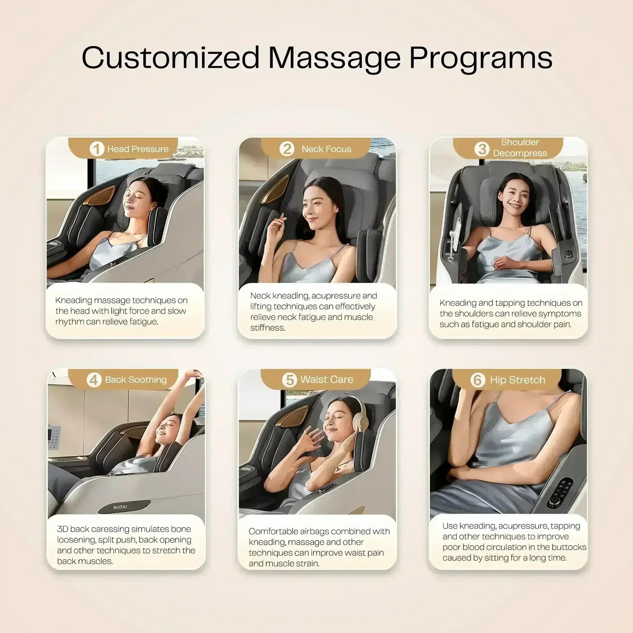 Royal Signature (RT5950 Grey) - Rotai - Best Massage Chair in Dubai UAE - Shop massage chairs in UAE, Saudi Arabia -Therapy Massage Chairs - Back, Neck, & Leg Pain Relief