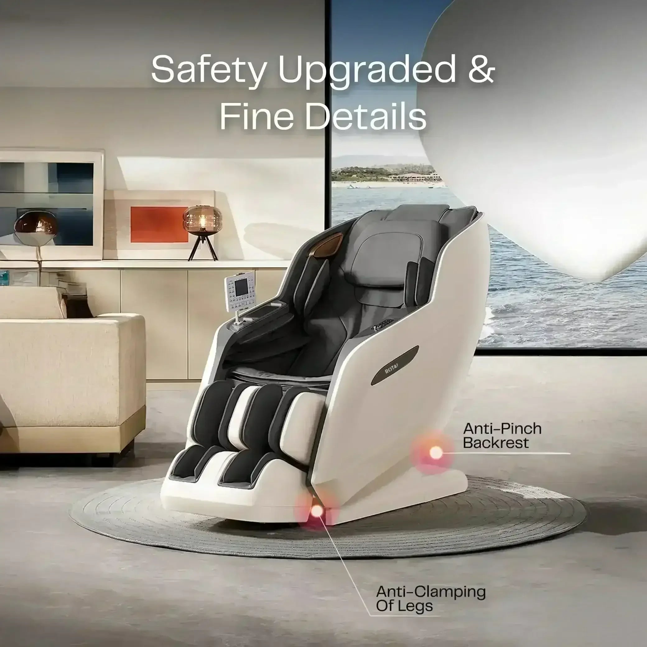 Royal Signature (RT5950 Grey) - Rotai - Best Massage Chair in Dubai UAE - Shop massage chairs in UAE, Saudi Arabia -Therapy Massage Chairs - Back, Neck, & Leg Pain Relief