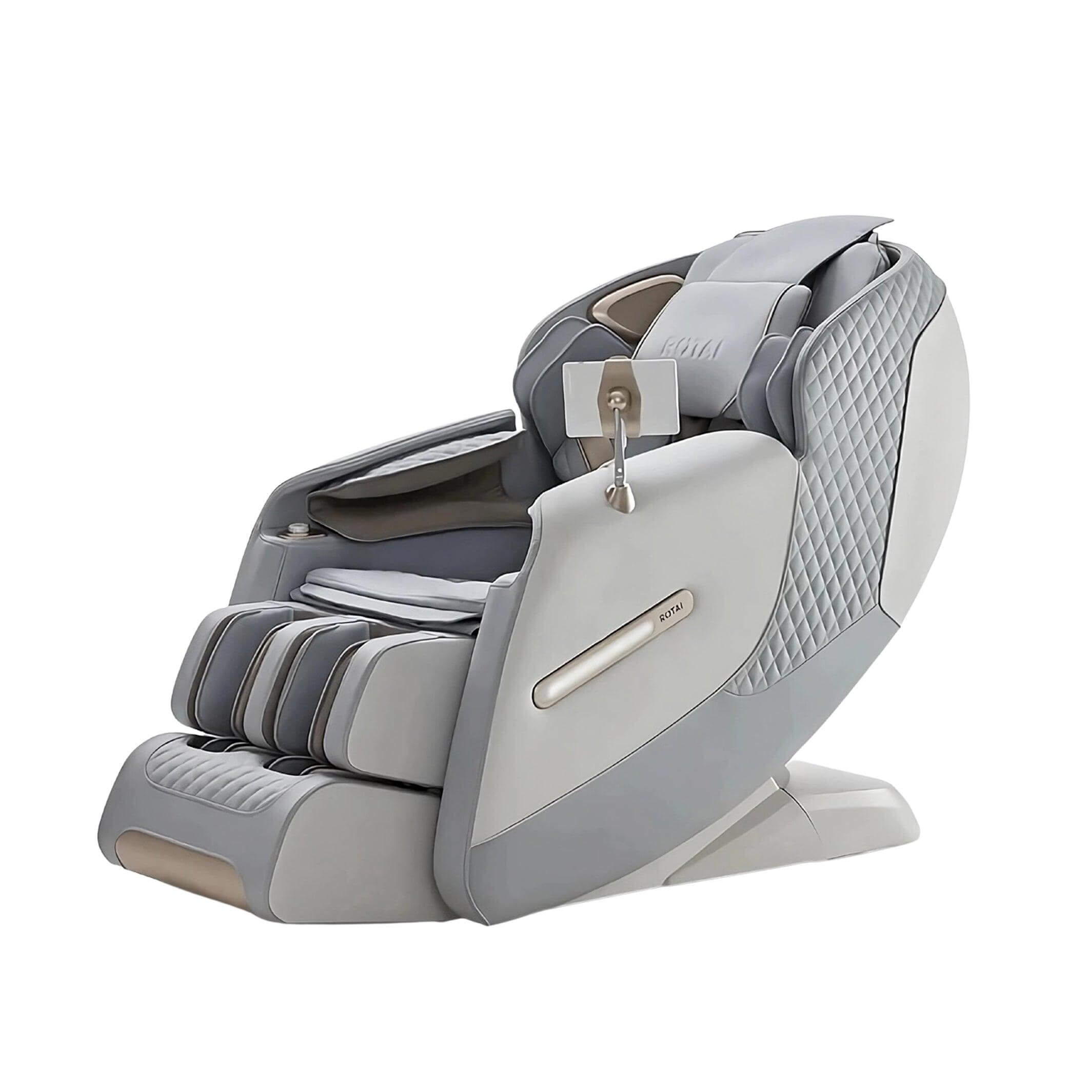 Grey Royal Omega Massage Chair by Rotai – Best massage chair brand in Dubai, UAE, Saudi Arabia, كرسي التدليك – Model A50 Royal Omega. Best Massage Chair In UAE, Dubai, Best Massage Chair UAE, Massage Chair Dubai, Massage Chair UAE, Massage Chair Saudi Ara