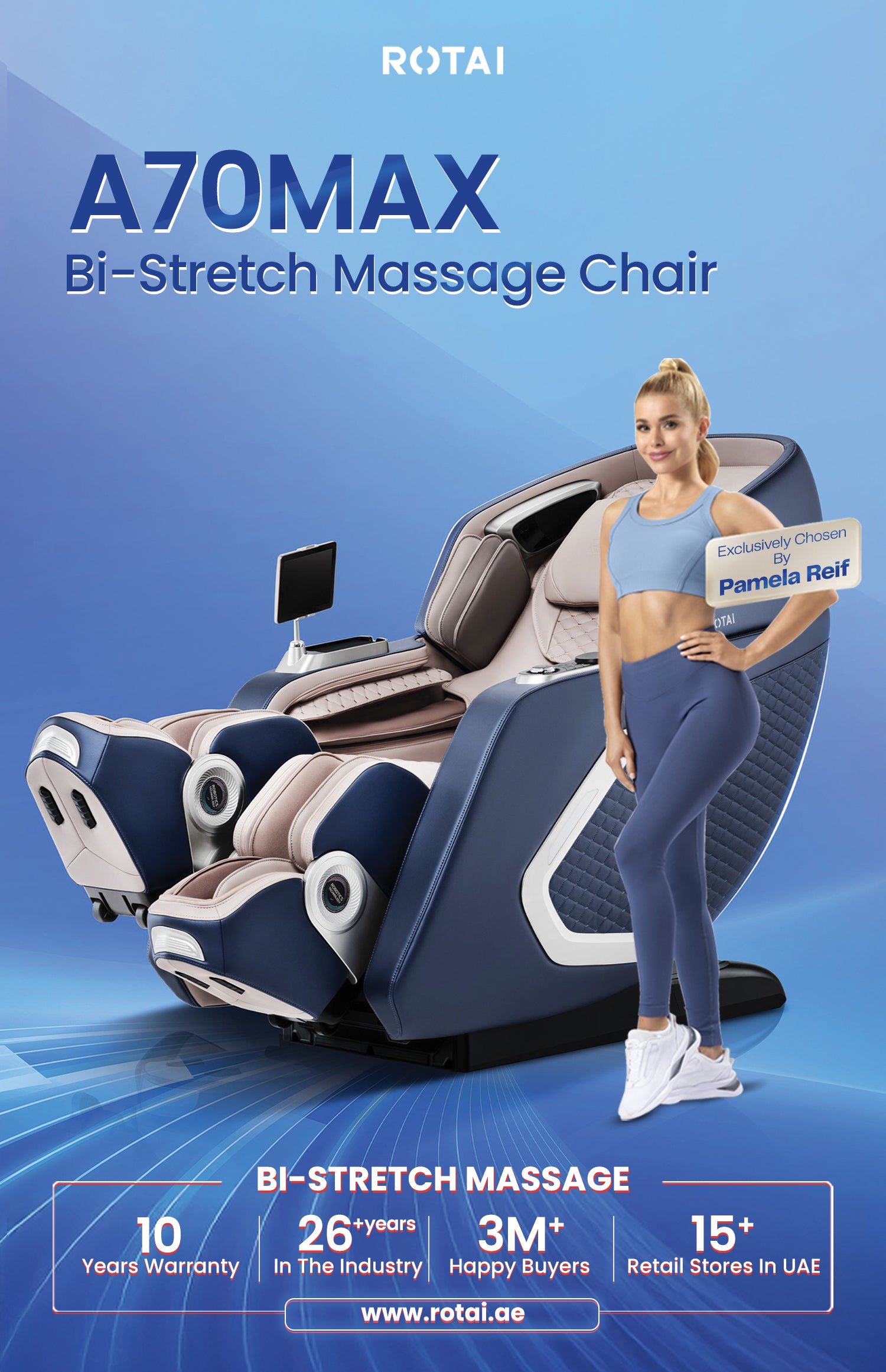 Rotai - Best Massage Chair in Dubai, UAE - Shop massage chairs in Abu Dhabi, UAE, Saudi Arabia كرسي التدليك